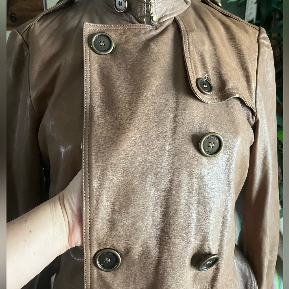 Burberry Leather Trench Coat - Picture 14 of 16
